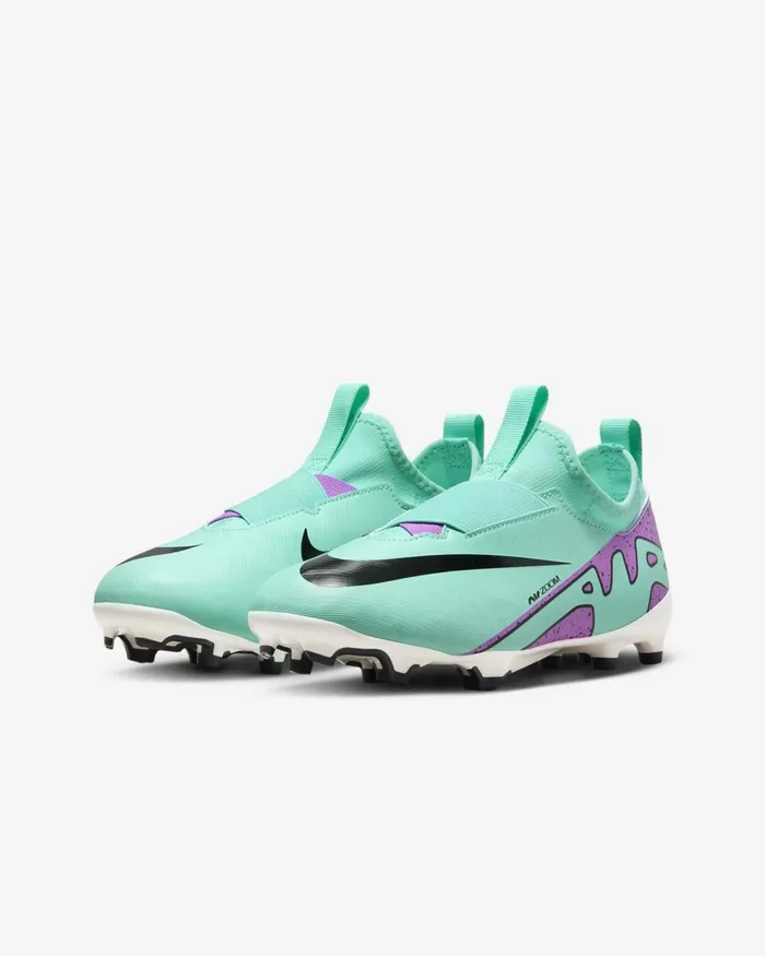 Kids Nike Football Jr Mercurial Vapor 15 Academy Hyper Turquoiseblackwhitefuchsia Dream