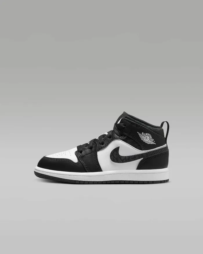 Kids Nike Jordan Jordan 1 Mid SE Offnoirwhiteblackblack