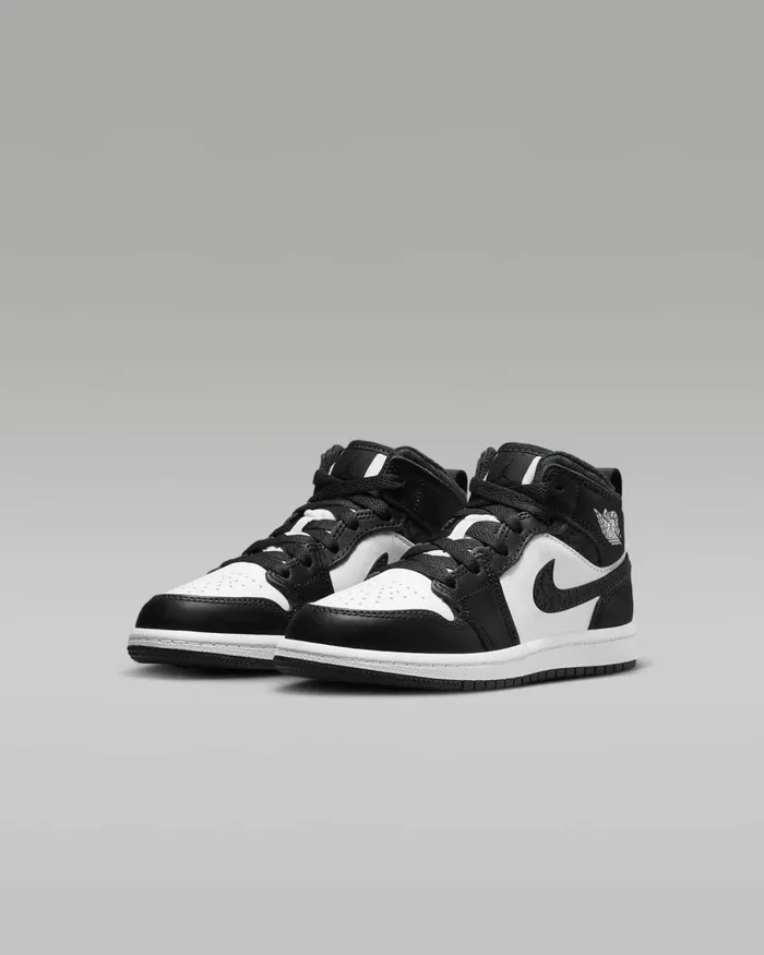 Kids Nike Jordan Jordan 1 Mid SE Offnoirwhiteblackblack