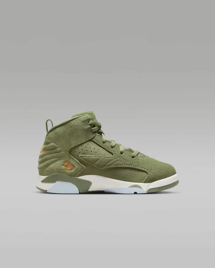 Kids Nike Lifestyle Jumpman MVP Sky J Light Olivebright Mandarinblacksail