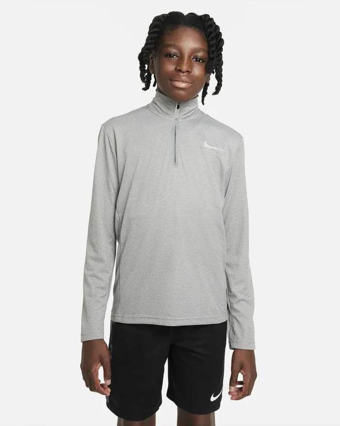 Kids Nike Sport Clothing DriFIT Poly Carbon Heather