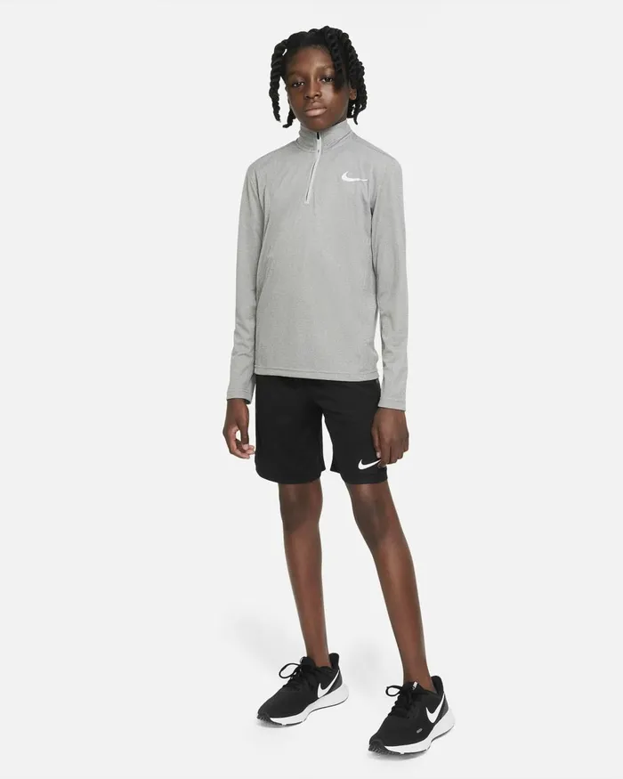 Kids Nike Sport Clothing DriFIT Poly Carbon Heather