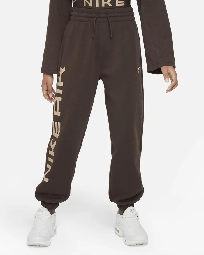 Kids Nike Trousers And Leggings Air Club Fleece Baroque Brownhemp