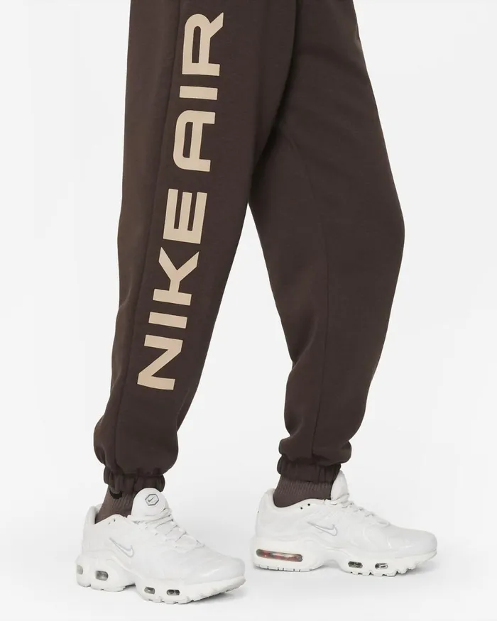 Kids Nike Trousers And Leggings Air Club Fleece Baroque Brownhemp