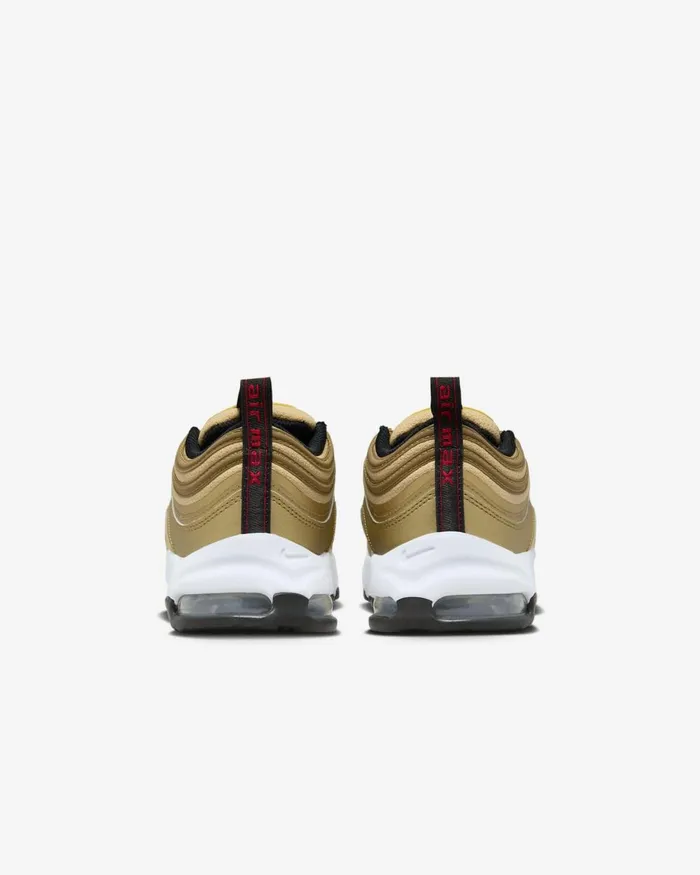 Kids Nike Younger Kids 3 8211 7 Years Air Max 97 Metallic Goldblackwhiteuniversity Red