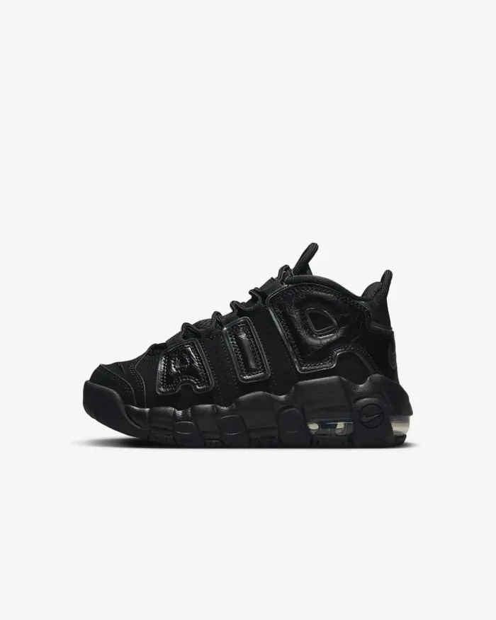 Kids Nike Younger Kids 3 8211 7 Years Air More Uptempo Blackblackanthracite
