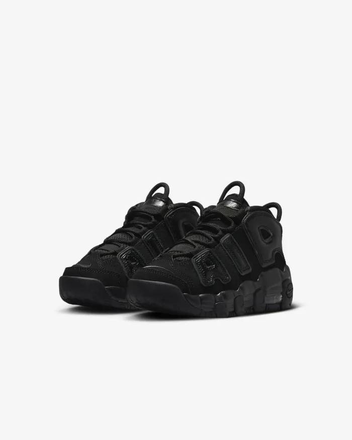 Kids Nike Younger Kids 3 8211 7 Years Air More Uptempo Blackblackanthracite