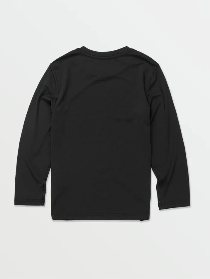 Kids Rashguards Volcom Little Boys Skeleton Long Sleeve Rashguard 8211 Black