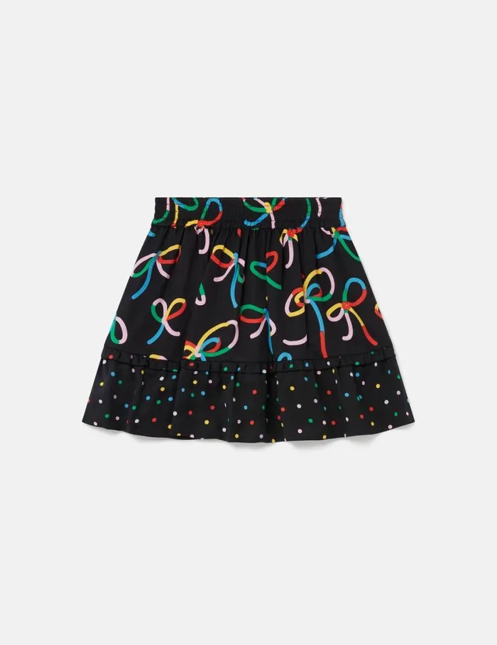 Kids Ribbon Print PolkaDot Skirt Multicolour Stella McCartney Pants and Shorts