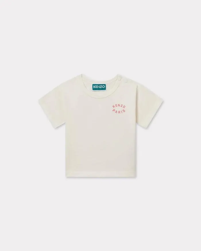 Kids Set Of 2 039KENZO Tour039 Cotton Tshirts Ecru Kenzo Babies 1 Month 8211 2 Years
