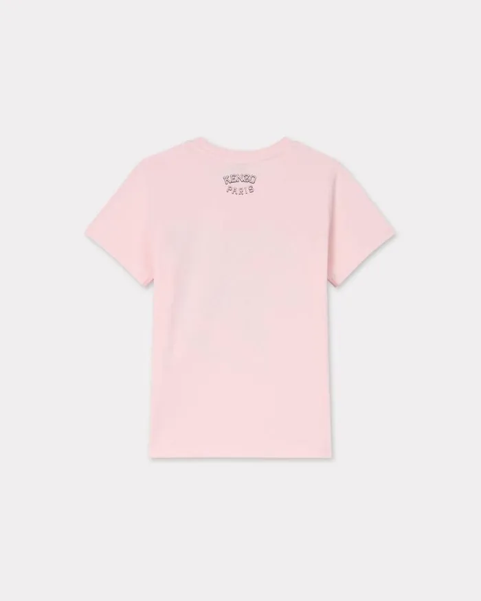 Kids Shortsleeved Cotton Tshirt Pastel Pink Kenzo Tshirts And Sweatshirts
