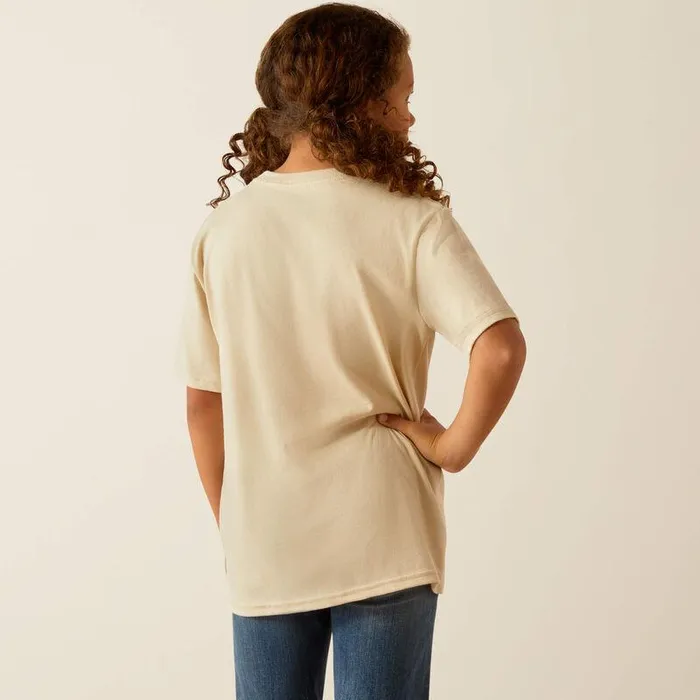 Kids TShirts and Polos Ariat Ariat Lets Ride TShirt Natural Kids TShirts and Polos Ariat Ariat Lets Ride TShirt Natural