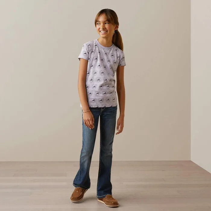 Kids TShirts and Polos Ariat So Love TShirt Half Drop Heather Grey Kids TShirts and Polos Ariat So Love TShirt Half Drop Heather Grey