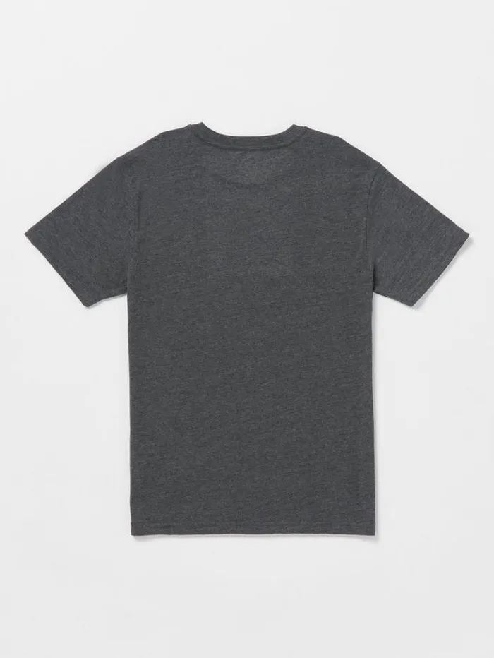 Kids TShirts and Tanks Volcom Big Boys Heavy Gain Short Sleeve Tee 8211 Dark Black Heather