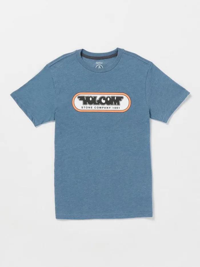 Kids TShirts and Tanks Volcom Little Boys Heavy Gain Short Sleeve Tee 8211 Indigo Ridge Heather Kids TShirts and Tanks Volcom Little Boys Heavy Gain Short Sleeve Tee 8211 Indigo Ridge Heather