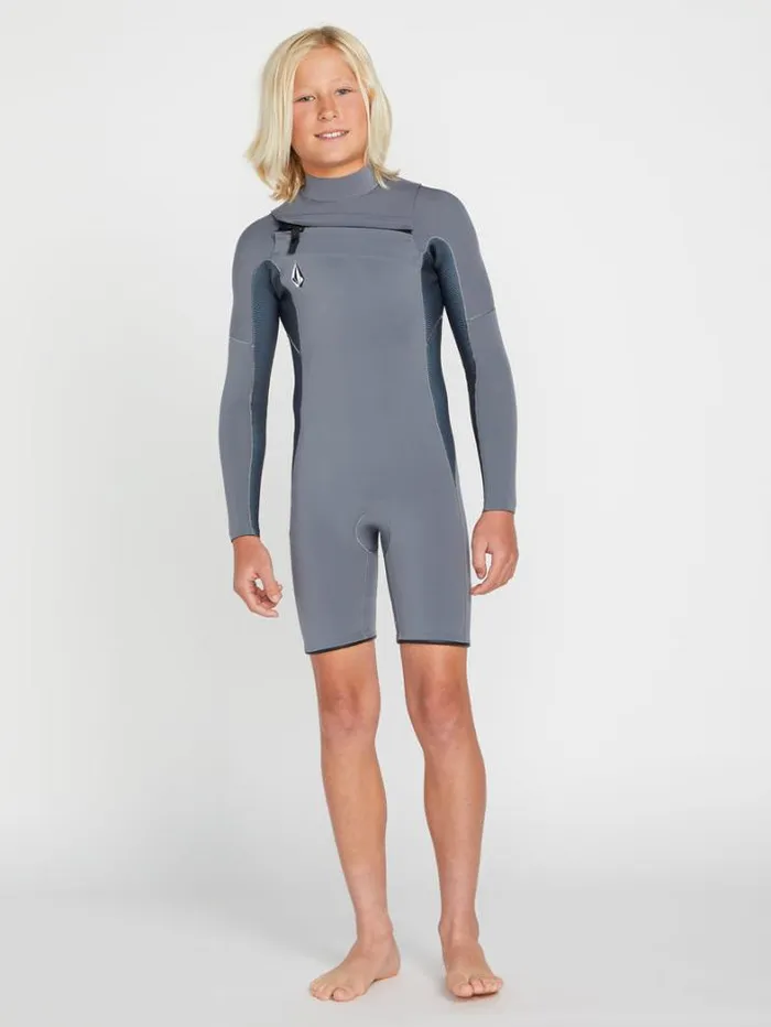 Kids Wetsuits Volcom Big Boys Modulator 2mm Chest Zip Long Sleeve Springsuit 8211 Charcoal Kids Wetsuits Volcom Big Boys Modulator 2mm Chest Zip Long Sleeve Springsuit 8211 Charcoal