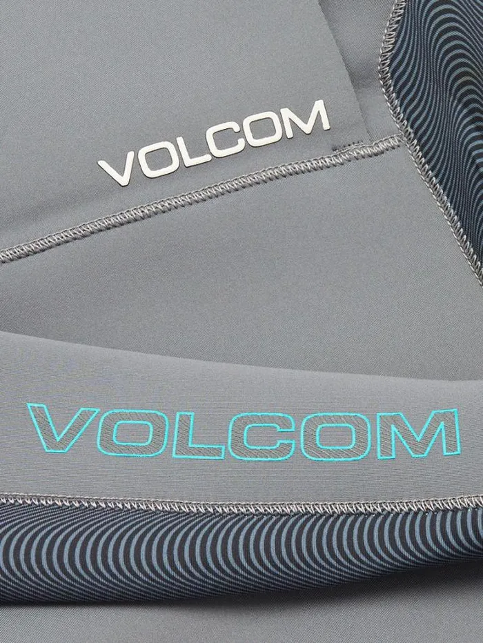 Kids Wetsuits Volcom Big Boys Modulator 2mm Chest Zip Long Sleeve Springsuit 8211 Charcoal