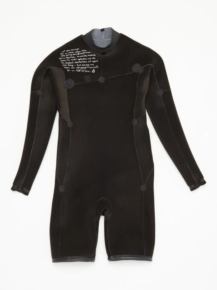 Kids Wetsuits Volcom Big Boys Modulator 2mm Chest Zip Long Sleeve Springsuit 8211 Charcoal