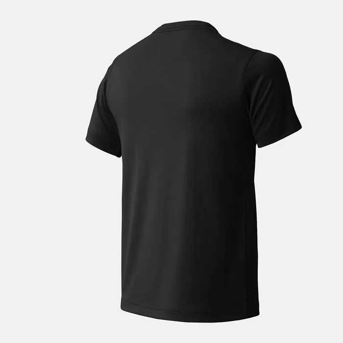 Kids Youth NB Short Sleeve Tech Tee Team Black New Balance Tops Kids Youth NB Short Sleeve Tech Tee Team Black New Balance Tops