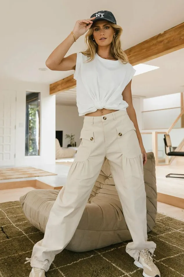 Kimberly Top In White 8211 FINAL SALE White Women Bohme Tees and Tanks
