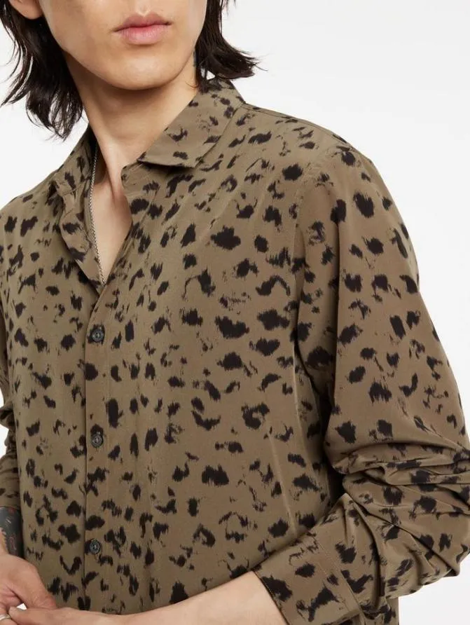 KINNEY SHIRT Espresso Clothing John Varvatos Shirts KINNEY SHIRT Espresso Clothing John Varvatos Shirts