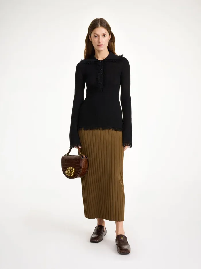 Knitwear Women By Malene Birger Dreele Woolblend Sweater Black