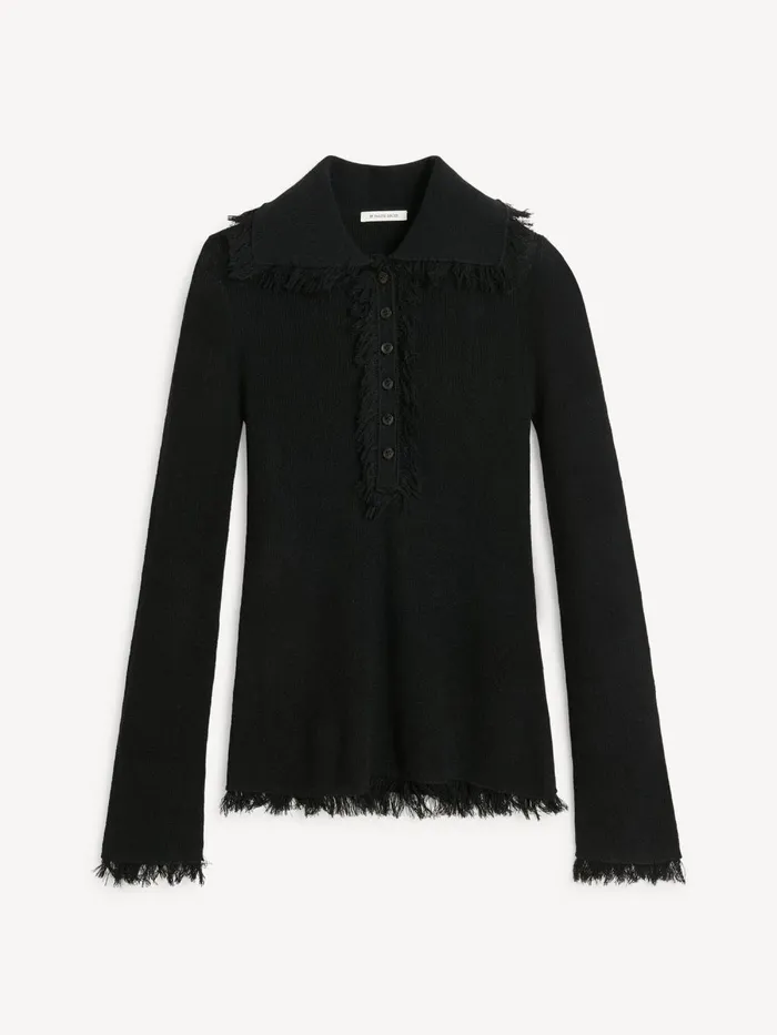 Knitwear Women By Malene Birger Dreele Woolblend Sweater Black Knitwear Women By Malene Birger Dreele Woolblend Sweater Black