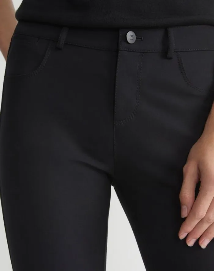 Lafayette 148 New York Acclaimed Stretch Mercer Pant Black Ready To Wear Pants and Shorts