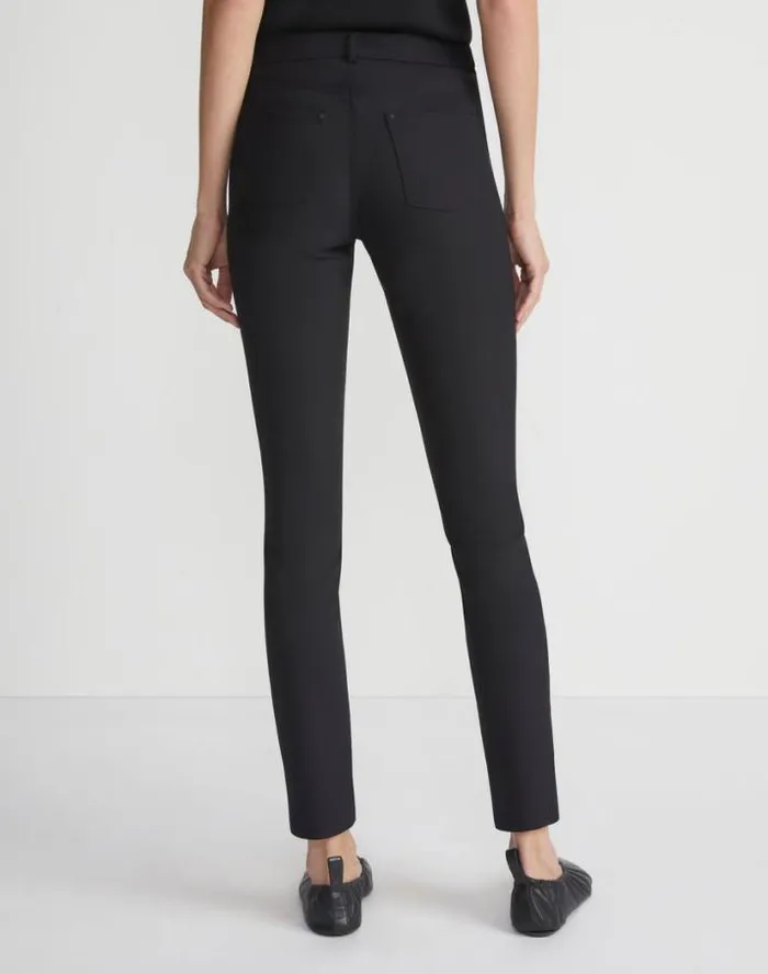 Lafayette 148 New York Acclaimed Stretch Mercer Pant Black Ready To Wear Pants and Shorts