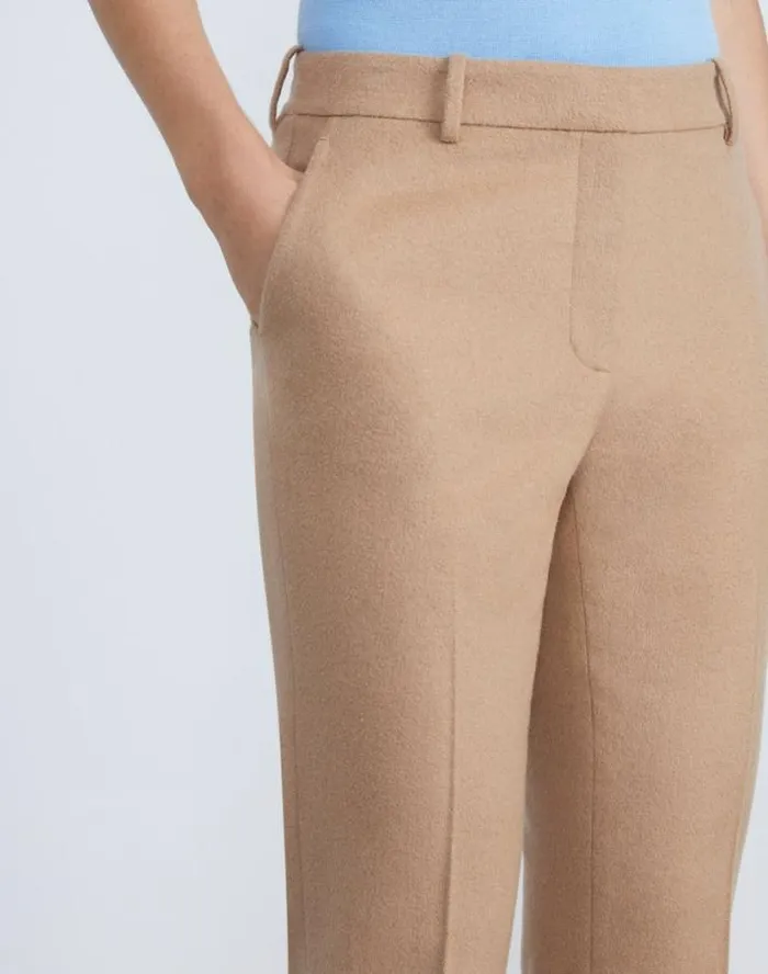 Lafayette 148 New York Camel Hair Clinton Ankle Pant Camel Ready To Wear Pants and Shorts