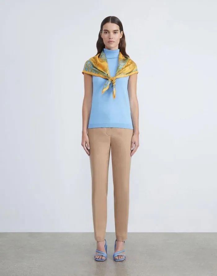 Lafayette 148 New York Camel Hair Clinton Ankle Pant Camel Ready To Wear Pants and Shorts