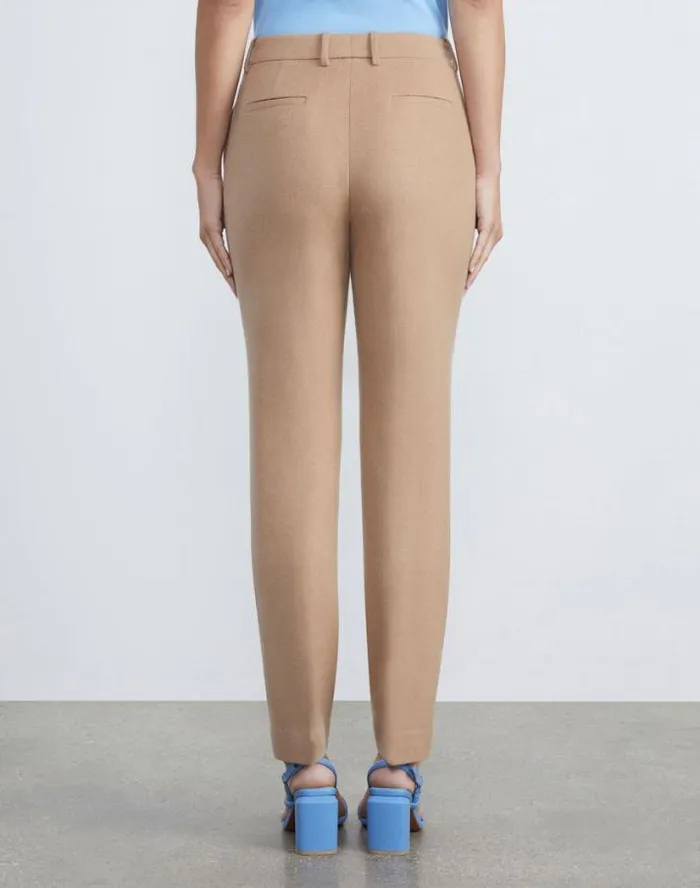Lafayette 148 New York Camel Hair Clinton Ankle Pant Camel Ready To Wear Pants and Shorts