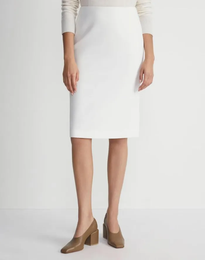 Lafayette 148 New York Finesse Crepe Pencil Skirt Black Ready To Wear Skirts