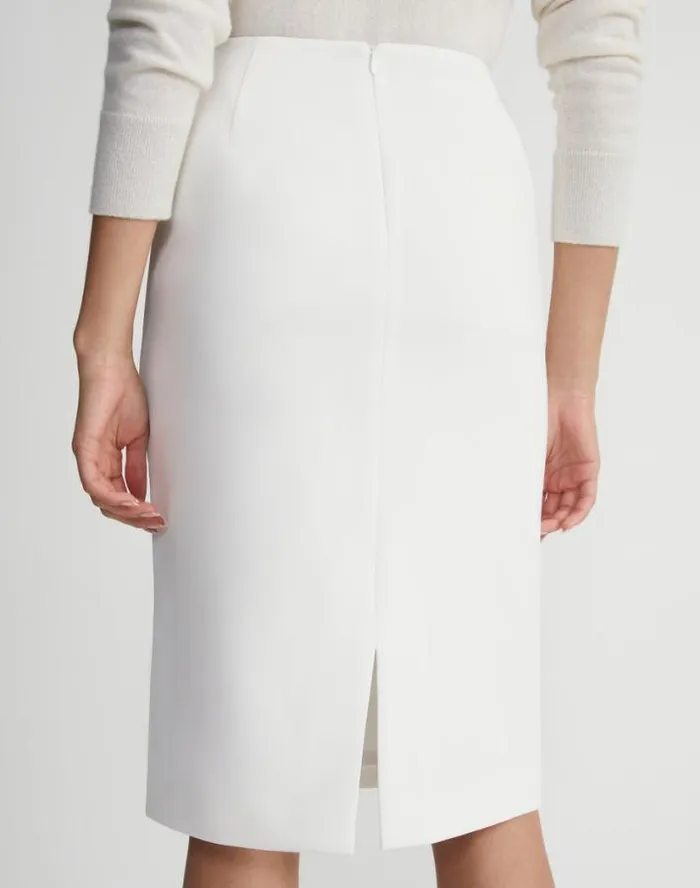 Lafayette 148 New York Finesse Crepe Pencil Skirt Black Ready To Wear Skirts