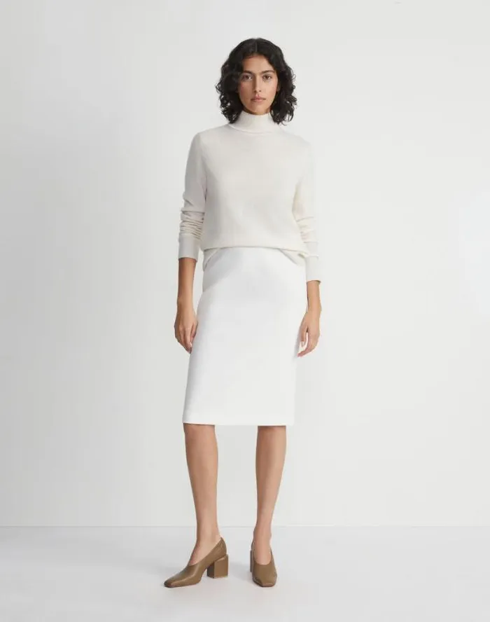 Lafayette 148 New York Finesse Crepe Pencil Skirt Black Ready To Wear Skirts