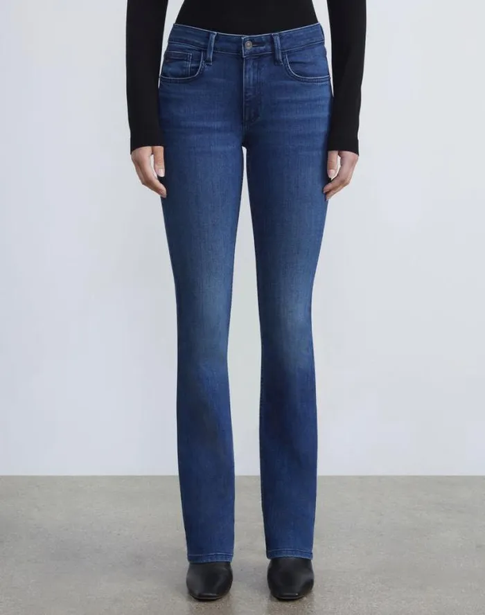 Lafayette 148 New York L148 Denim Mercer KickFlare Jean Empire Indigo Ready To Wear Pants and Shorts