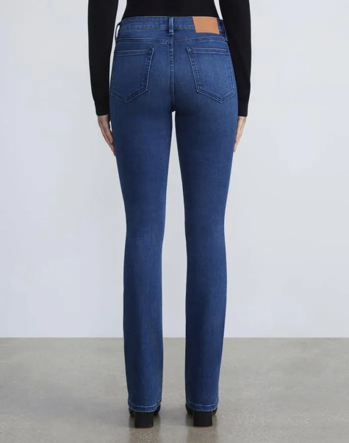 Lafayette 148 New York L148 Denim Mercer KickFlare Jean Empire Indigo Ready To Wear Pants and Shorts
