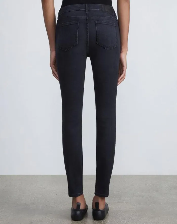 Lafayette 148 New York L148 Denim Mercer Skinny Jean Washed Onyx Ready To Wear Pants and Shorts
