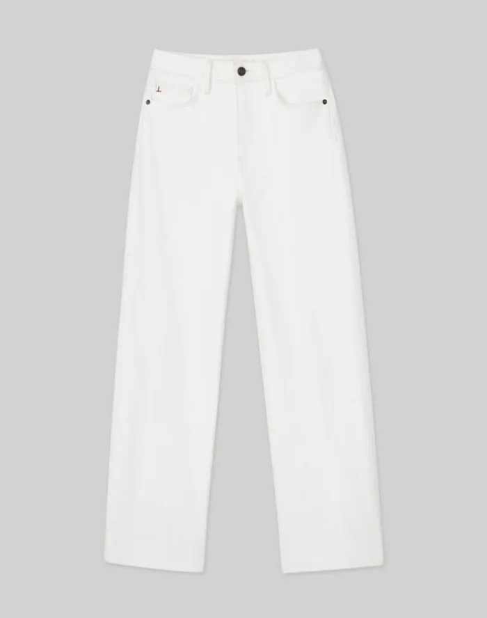 Lafayette 148 New York L148 Denim Wyckoff WideLeg Cropped Jean Washed Plaster Ready To Wear Pants and Shorts Lafayette 148 New York L148 Denim Wyckoff WideLeg Cropped Jean Washed Plaster Ready To Wear Pants and Shorts