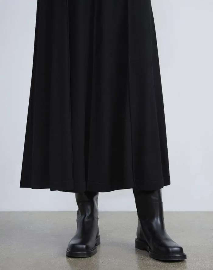 Lafayette 148 New York Responsible Fine Gauge Merino Knit Skirt Black Ready To Wear Skirts
