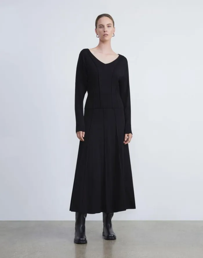 Lafayette 148 New York Responsible Fine Gauge Merino Knit Skirt Black Ready To Wear Skirts