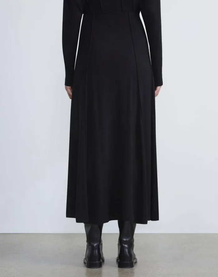 Lafayette 148 New York Responsible Fine Gauge Merino Knit Skirt Black Ready To Wear Skirts