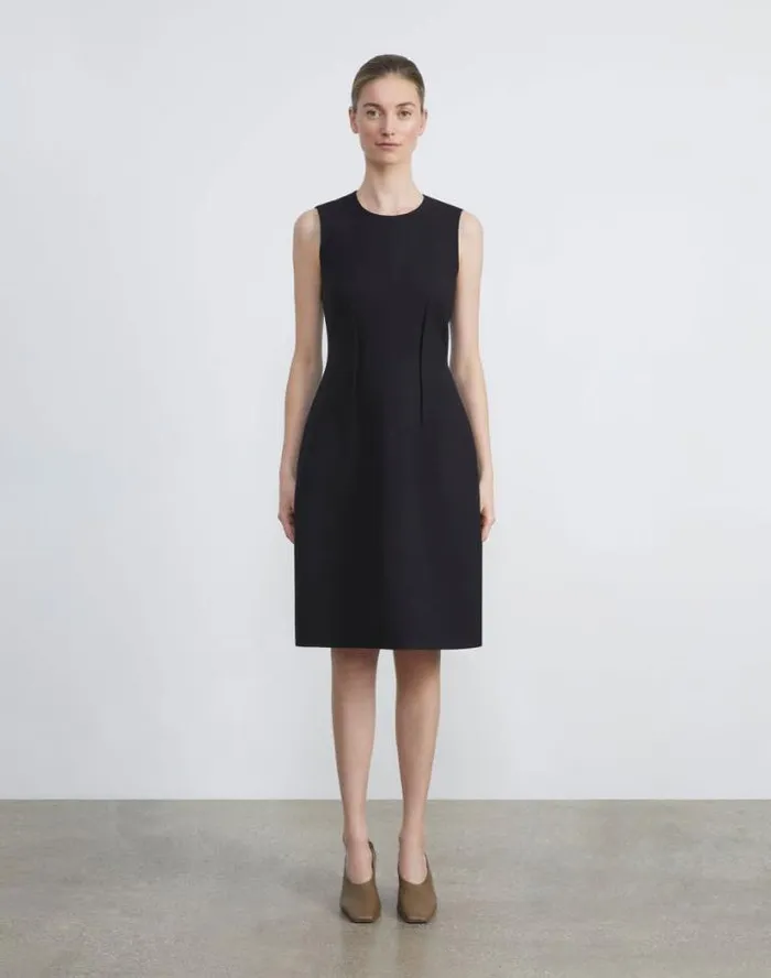 Lafayette 148 New York WoolSilk Crepe Flared Dress Black Ready To Wear Dresses Lafayette 148 New York WoolSilk Crepe Flared Dress Black Ready To Wear Dresses