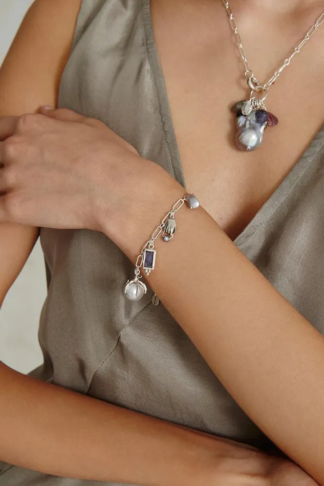 Lark Charm Bracelet Silver Mix Women Chan Luu Bracelets