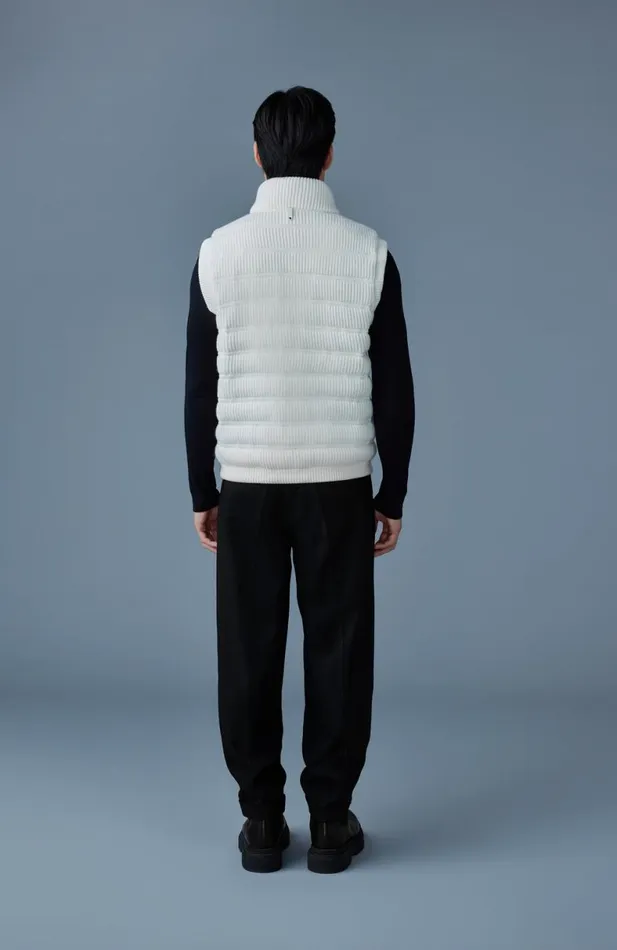 Light Down Jackets Men Mackage ALAN Cashmere Light Down Vest Cream Light Down Jackets Men Mackage ALAN Cashmere Light Down Vest Cream