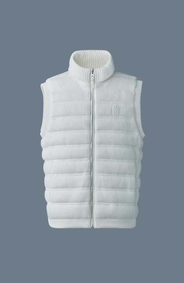 Light Down Jackets Men Mackage ALAN Cashmere Light Down Vest Cream Light Down Jackets Men Mackage ALAN Cashmere Light Down Vest Cream