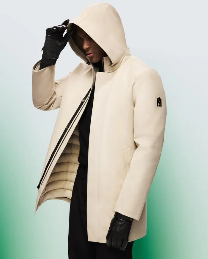 Light Down Jackets Men Mackage ROLAND 2in1 Down Parka With Hood Trench