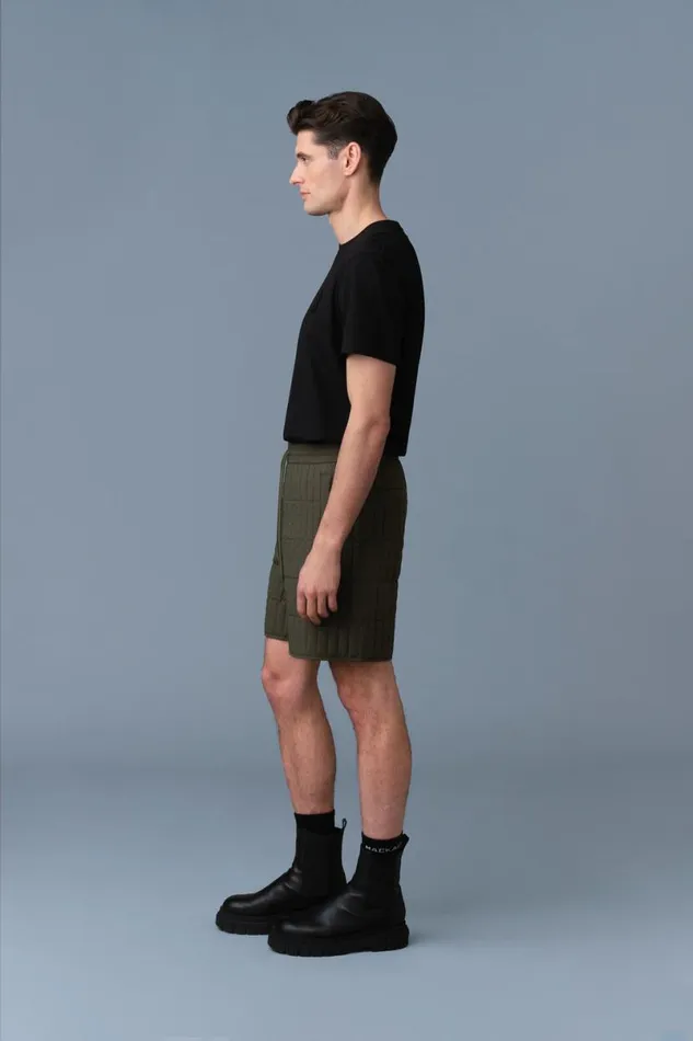 Light Down Jackets Men Mackage SEBASTIAN Vertical Quilted Shorts Trench