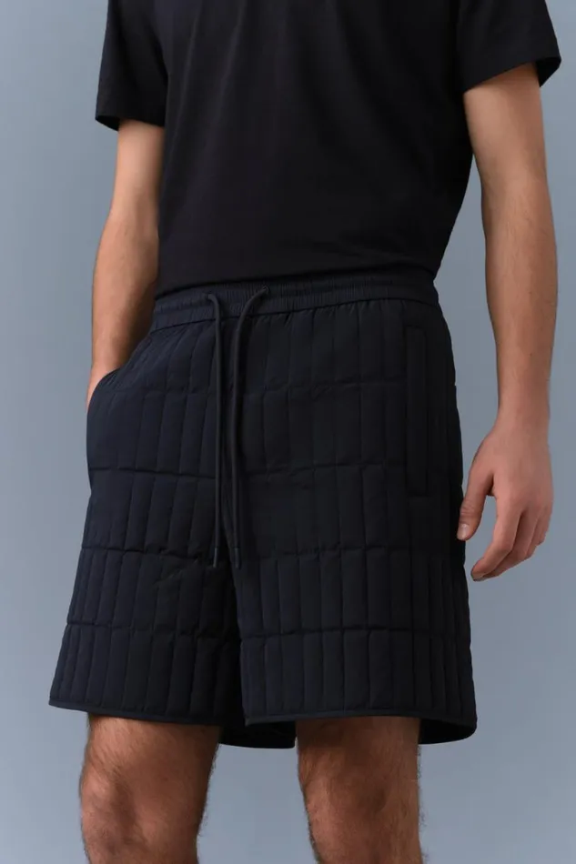 Light Down Jackets Men Mackage SEBASTIAN Vertical Quilted Shorts Trench