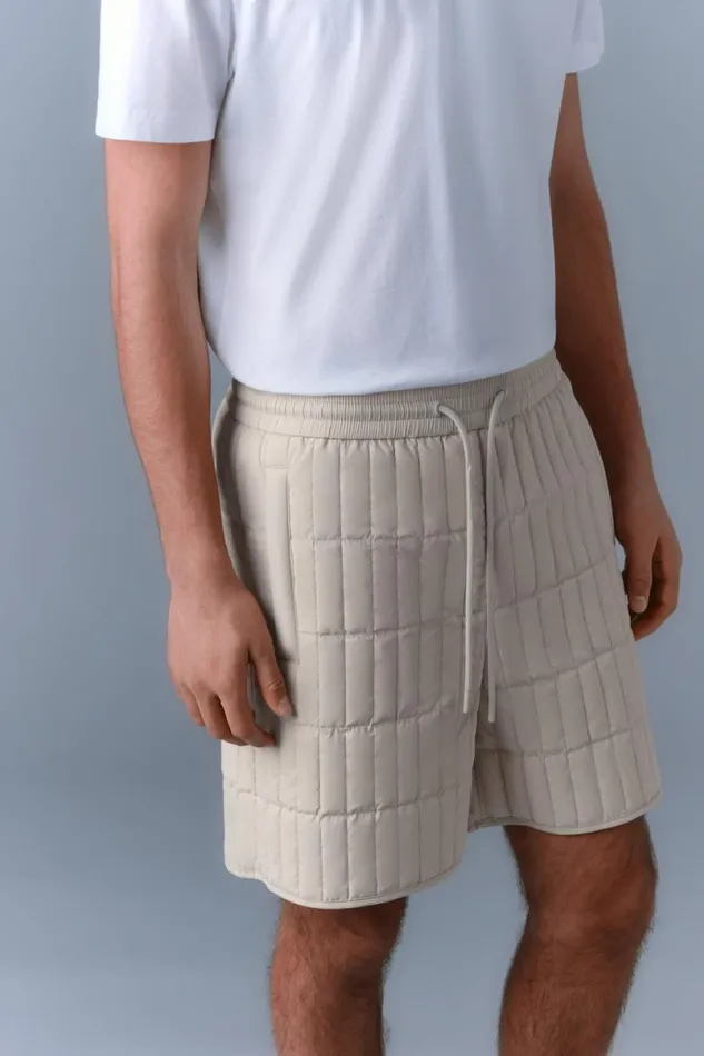 Light Down Jackets Men Mackage SEBASTIAN Vertical Quilted Shorts Trench